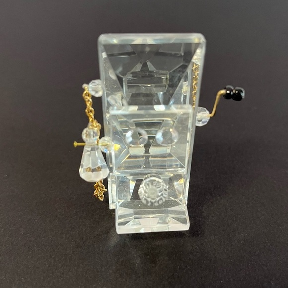 Crystal VINTAGE TELEPHONE Figurine with Gold Accents: miniature collectible - Picture 3 of 7